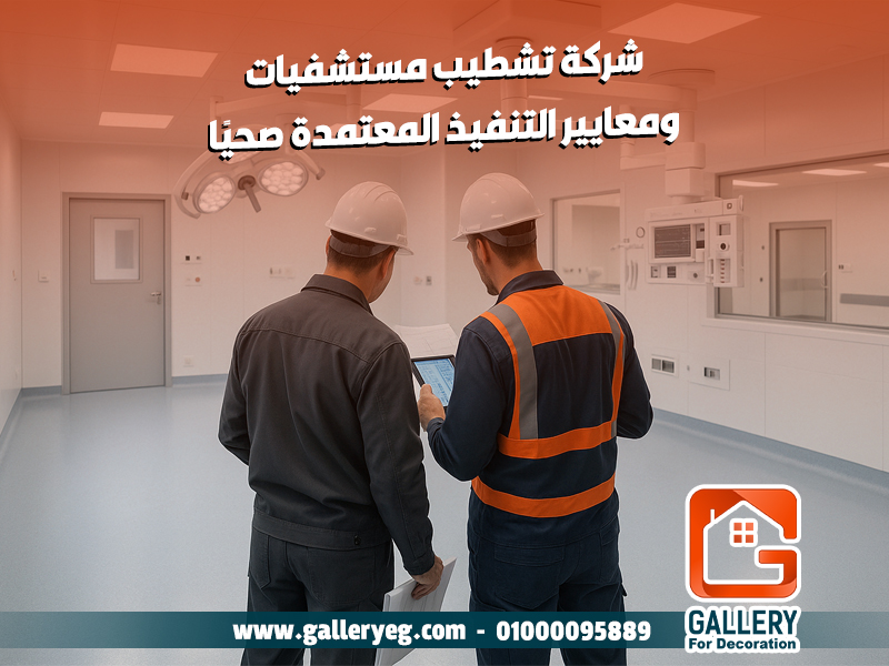 شركة تشطيب مستشفيات ومعايير التنفيذ المعتمدة صحيًا
